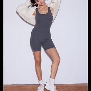 West of Melrose NWT Gray Sleeveless Romper